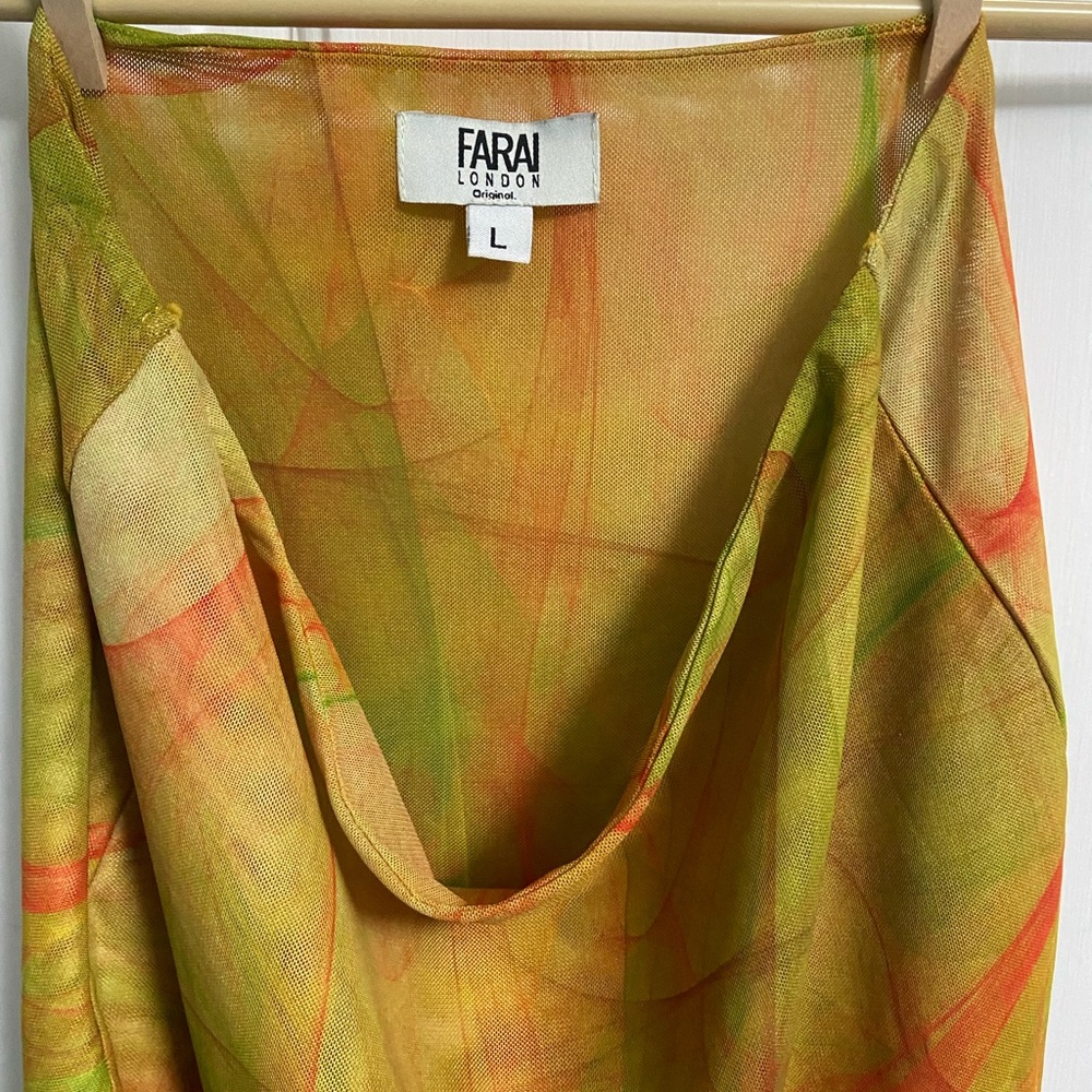 Farai London X REVOLVE Mini Skirt Multi Yellow Mesh